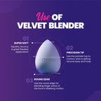 MARS Cosmetics Microfibre Velvet Beauty Blender - Distacart