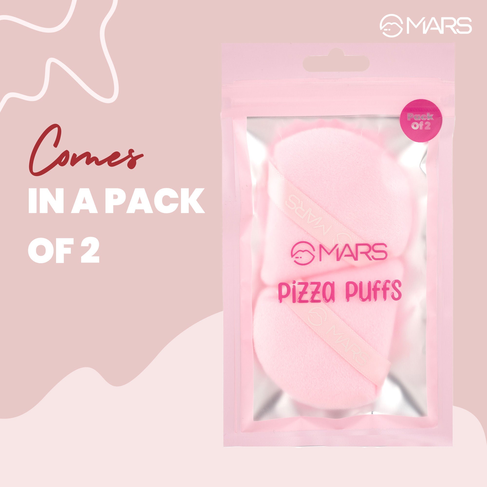 MARS Cosmetics Pizza Powder Puff for Face Makeup - Distacart