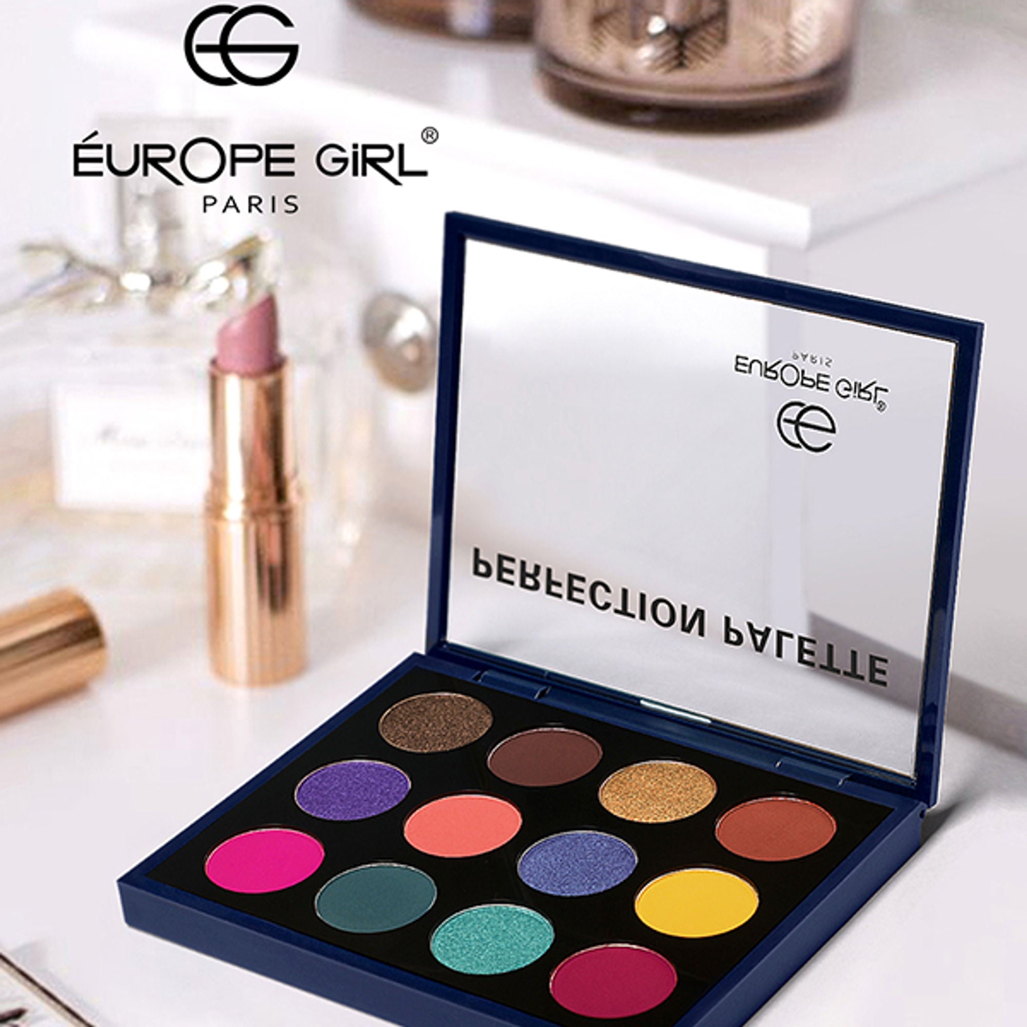 Europe Girl 12 Colour Eyeshadow Perfection Palette - Gems