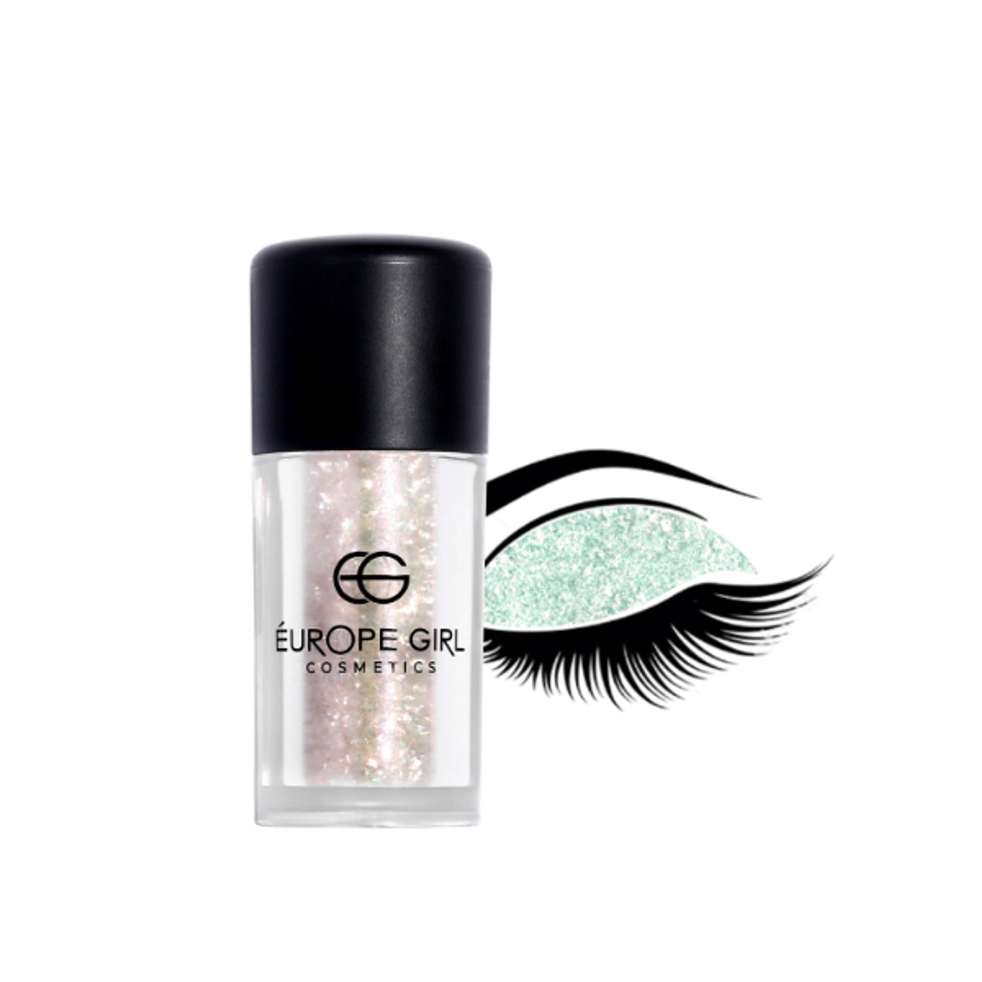 Europe Girl Single Diamond Pigment Glitter Glass - G7 Gleam