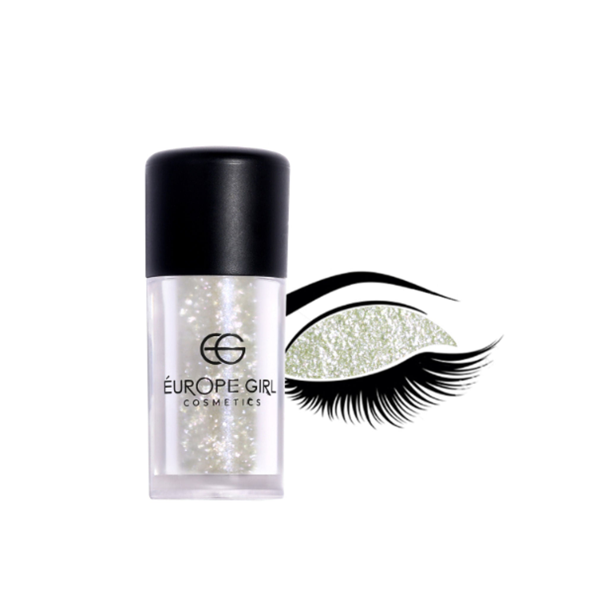 Europe Girl Single Diamond Pigment Glitter Glass - G8 Prism