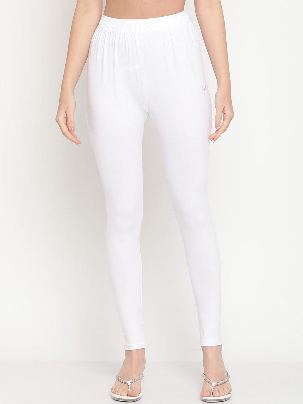 TAG 7 Women Pack Of 2 Solid Comfort-Fit Ankle-Length Leggings