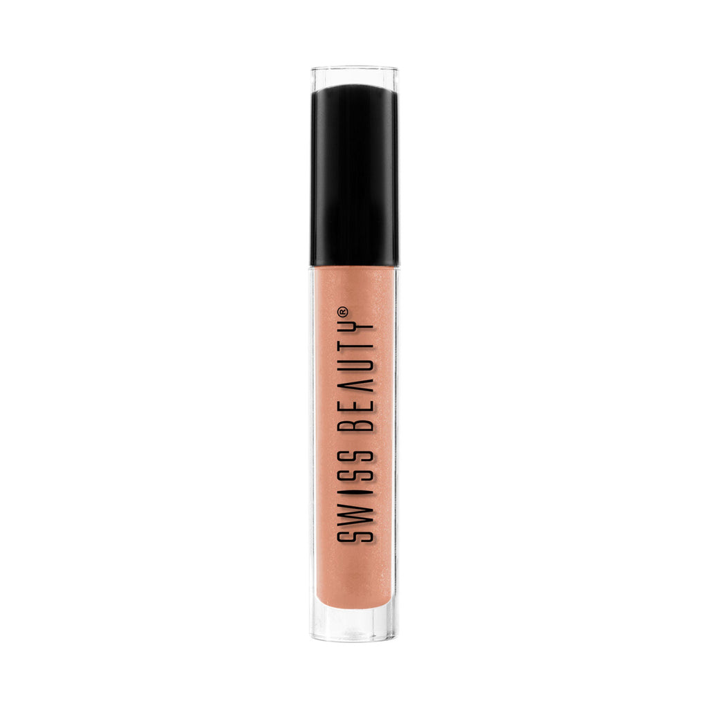 Swiss Beauty Shine & Plump Lipgloss - 5 Nude Brown - Distacart