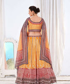 Wedding Designer Yellow Chinon Lehengha Choli - Anbazaar - Distacart