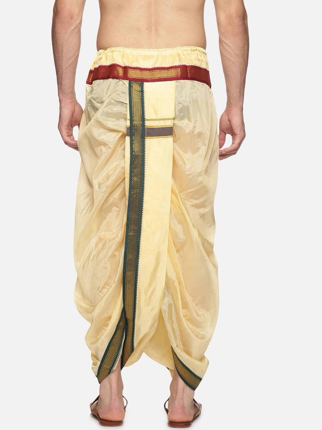 Sethukrishna Men Beige Solid Dhoti Pant - Distacart