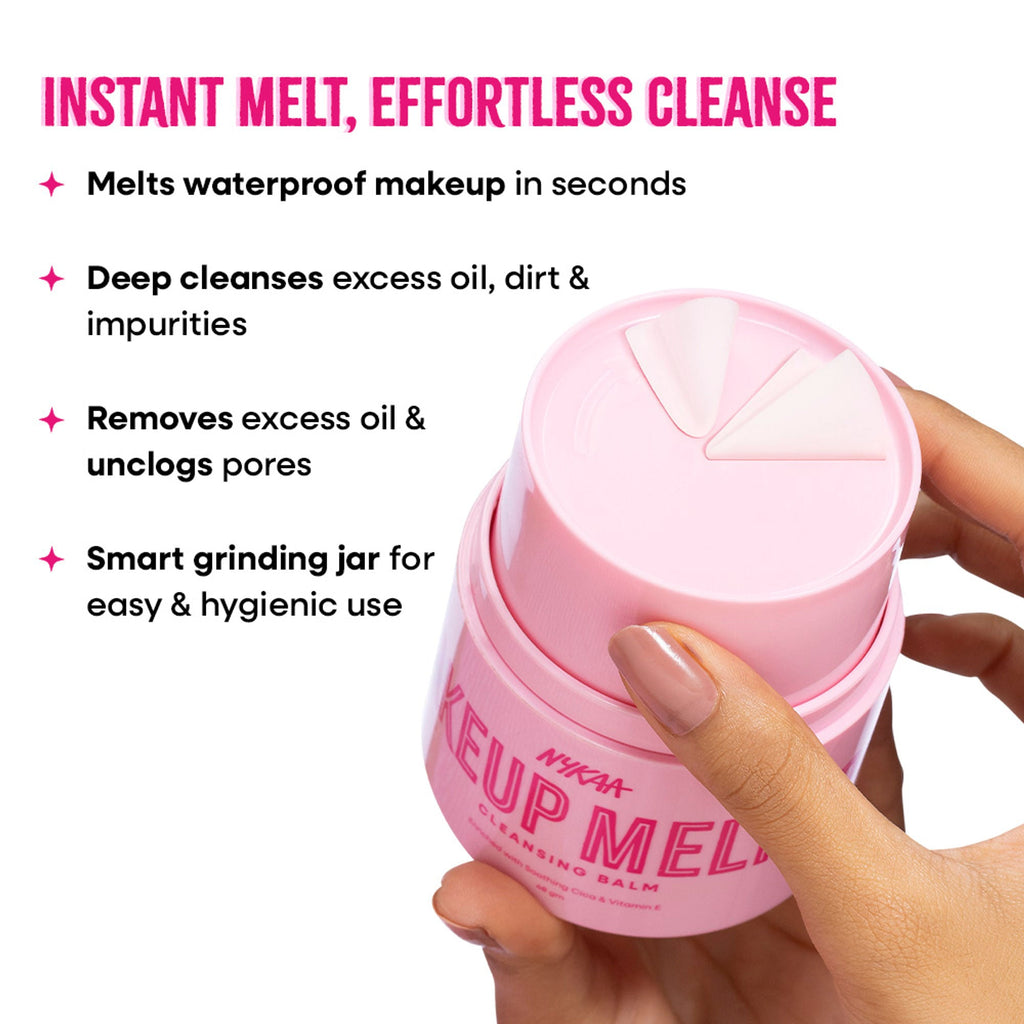 Nykaa Skin Makeup Melter Cleansing Balm – Removes Waterproof Makeup, Excess Oil & Unclogs Pores