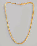 VOJ Gold-Polished Designer V Shaped Chain For Men