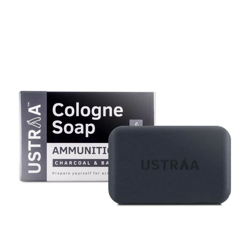 Ustraa Ammunition Cologne Soap with Charcoal & Bay Leaf
