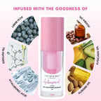 The Skin Diet Company Lip Barrier Oil Clear Gloss with Peptides Hydrates, For Dry & Pigmented Lips