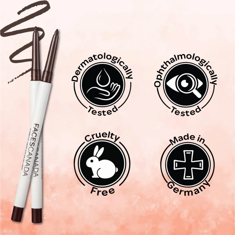 Faces Canada Ultime Pro Twist Eye Kajal Liner - Brown 02