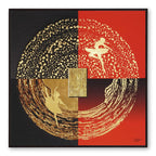 Tehzeeb Creations Golden Embossed Wall Painting