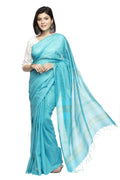 Mominos Fashion Firozi Color Bhagalpuri Saree