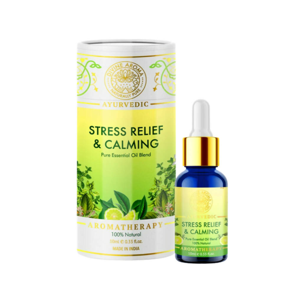 Divine Aroma Stress Relief & Calming Blend Essential Oil