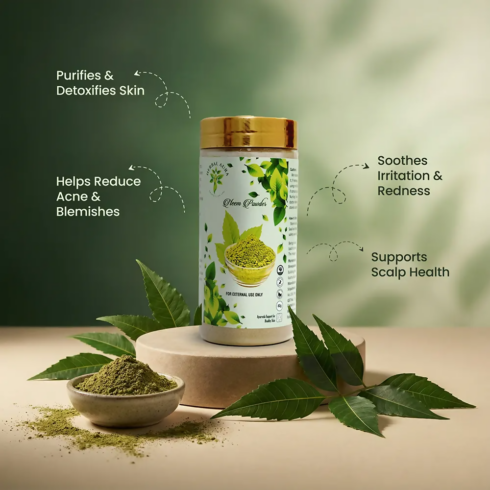 Herbal Aura Neem Powder - Distacart