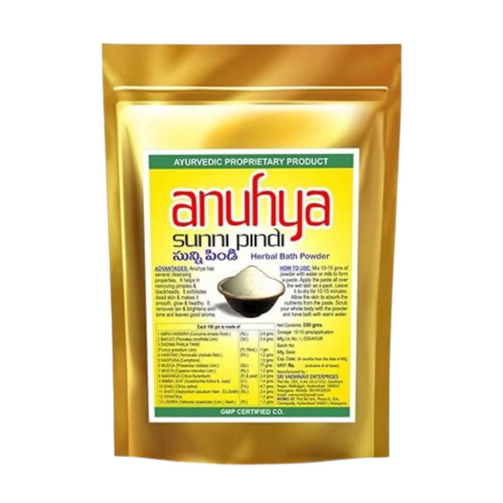 Anuhya Herbal Bath Natural Sunnipindi Powder