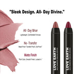 Love Earth Lip Crayon Non-Transfer Lipstick - Brights