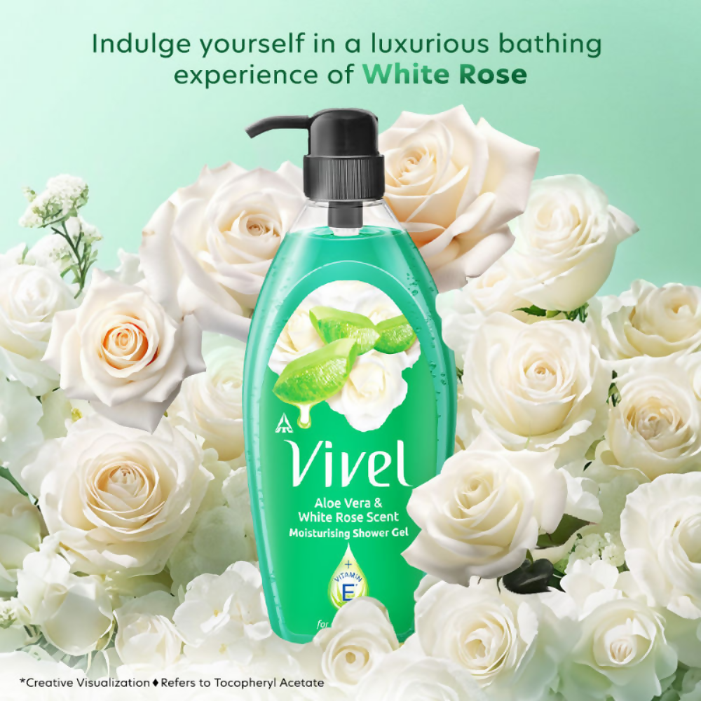 Vivel Aloe Vera & White Rose Scent Moisturizing Shower Gel