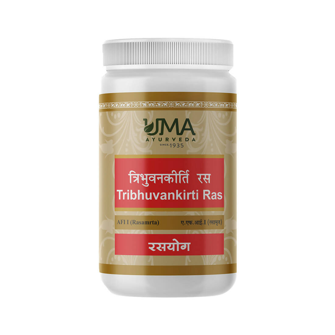 Uma Ayurveda Tribhuvan kirti Ras Tablets - Distacart