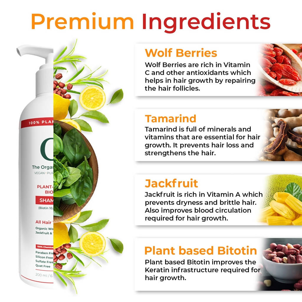 The Organic Forest Plant-Based Biotin Shampoo