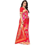 Vamika Banarasi Jaquard Pink Weaving Saree (Banarasi 30)