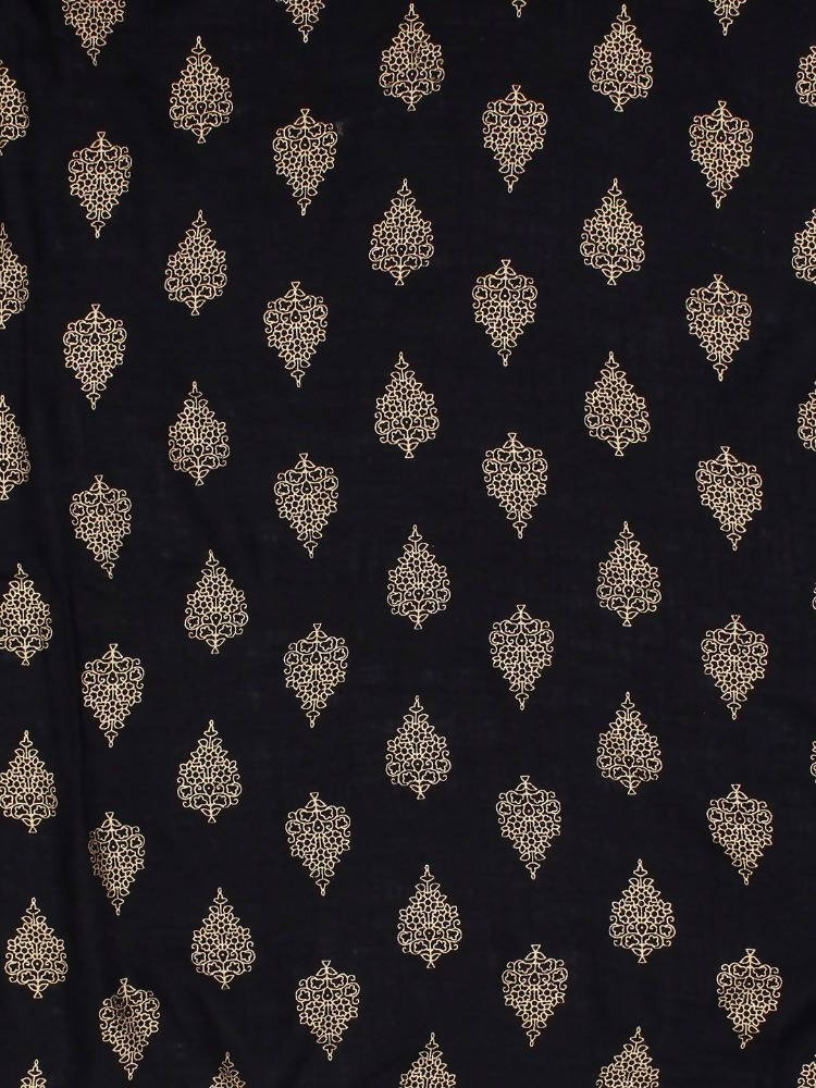 Yufta Women Black Solid Kurta with Palazzo & Dupatta
