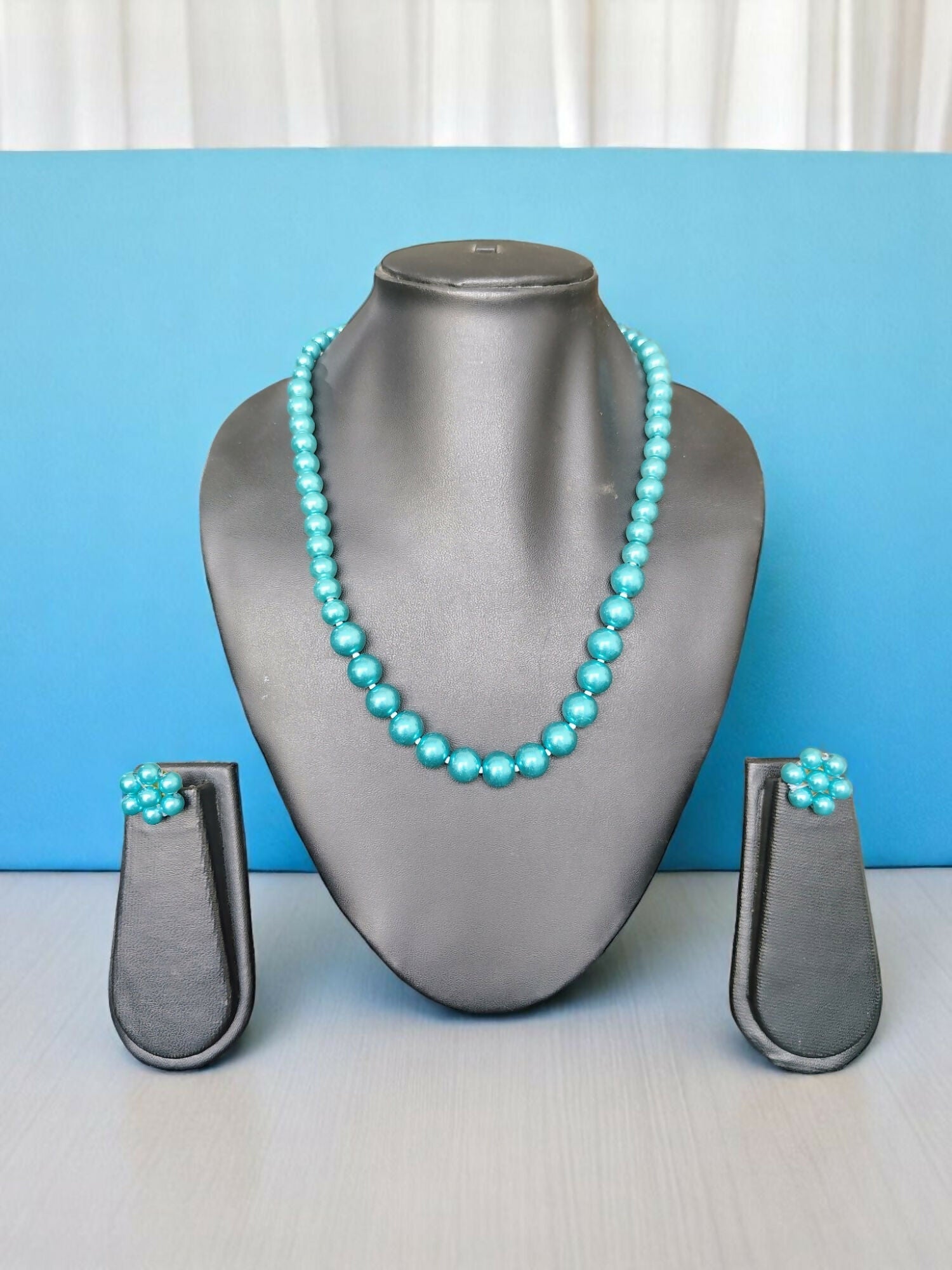 Inhanns Spectrum Everyday Pearl Sets - Single Strand - Skyblue