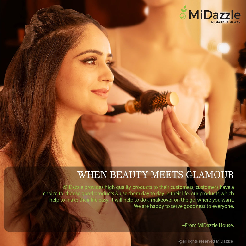 MiDazzle Hair Brush (Wooden) MIHB0036