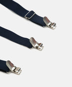 Manet Boys Solid Suspenders - Navy Blue