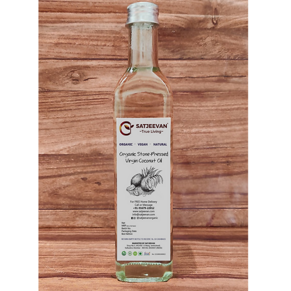 Satjeevan Organic Stone-Pressed Virgin Coconut Oil - Distacart