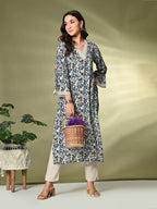 Sangria Printed A-Line Kurta