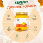 Farm Naturelle Himalayan Turmeric Powder Curcumin-Rich and Pure