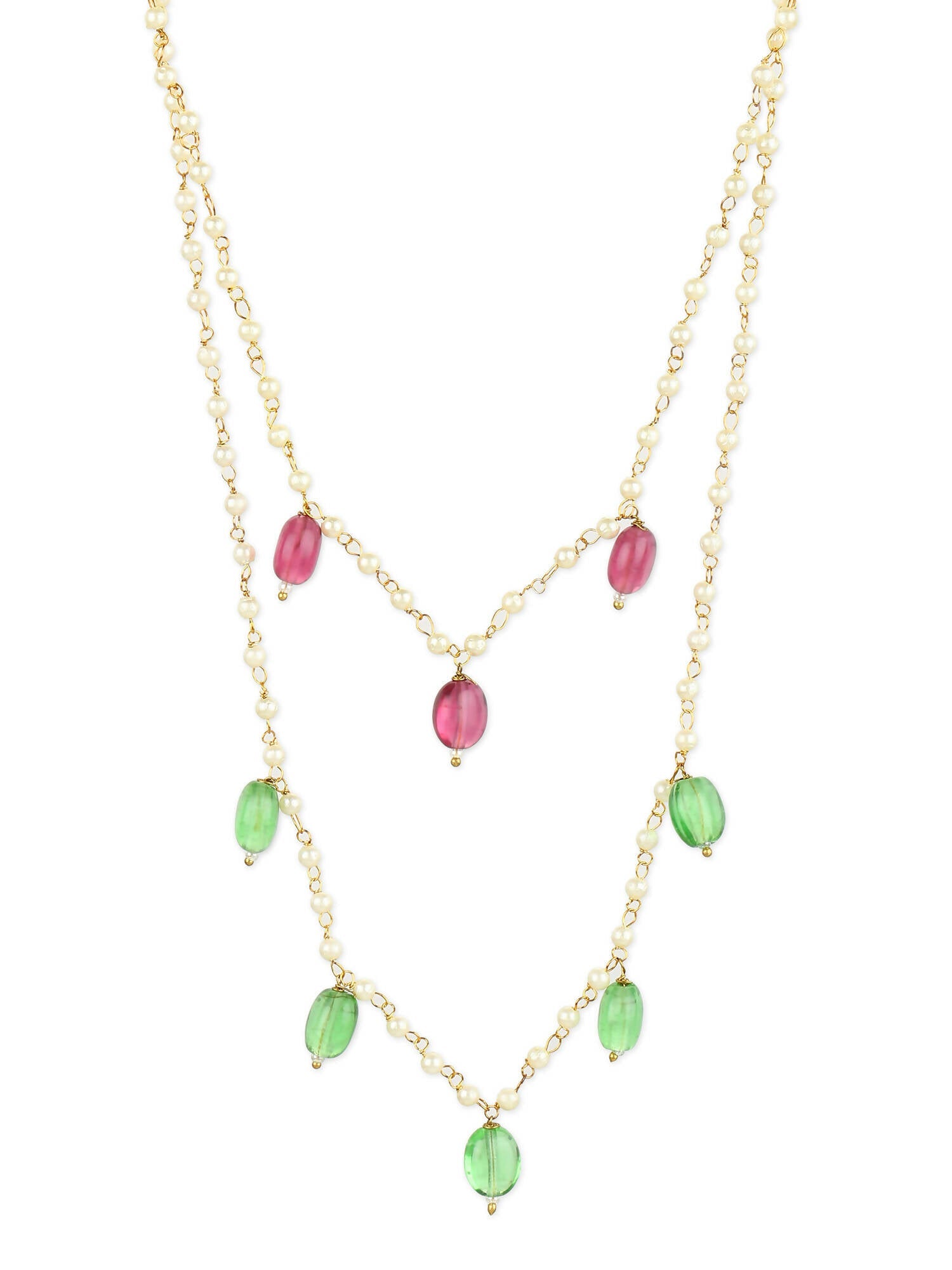 Women's Gold-Plated Necklace - Ruby Raang - Distacart