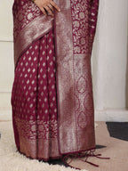 Shree Shyam Fashion Lichi Silk Green Saree - Distacart
