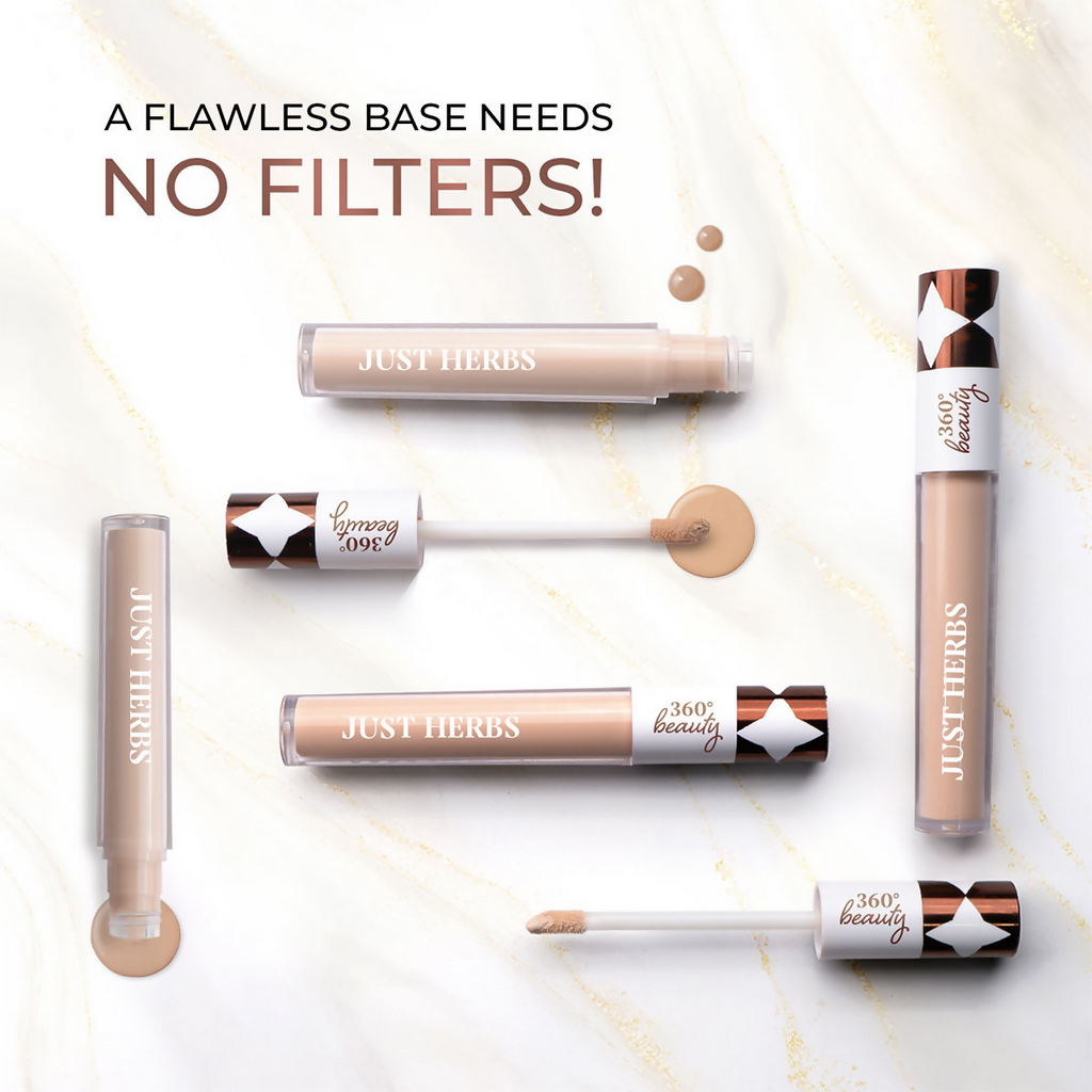 Just Herbs Full Cover Natural Filter Finish Concealer - Caramel