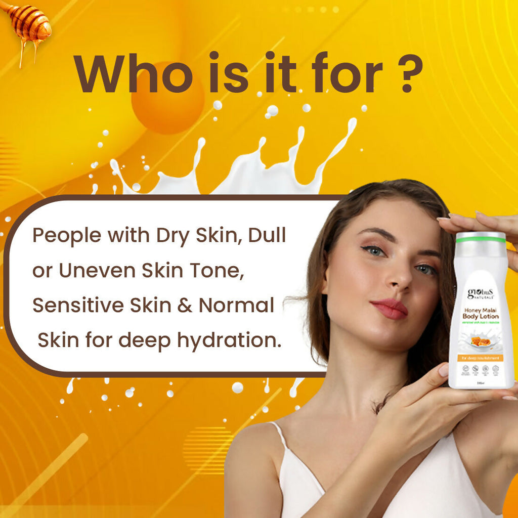 Globus Naturals Honey Malai Body Lotion - Distacart