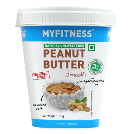Myfitness Unsweetened Natural Peanut Butter Smooth
