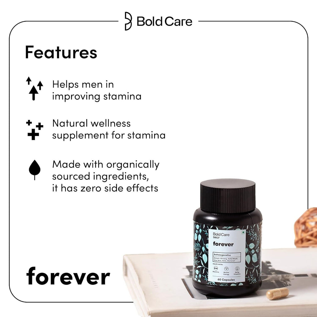 Bold Care Forever - Natural Stamina Supplement Capsules - Distacart