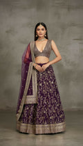 Lehenga Mart Designer Indian Wedding Lehenga Choli-Purple - Distacart