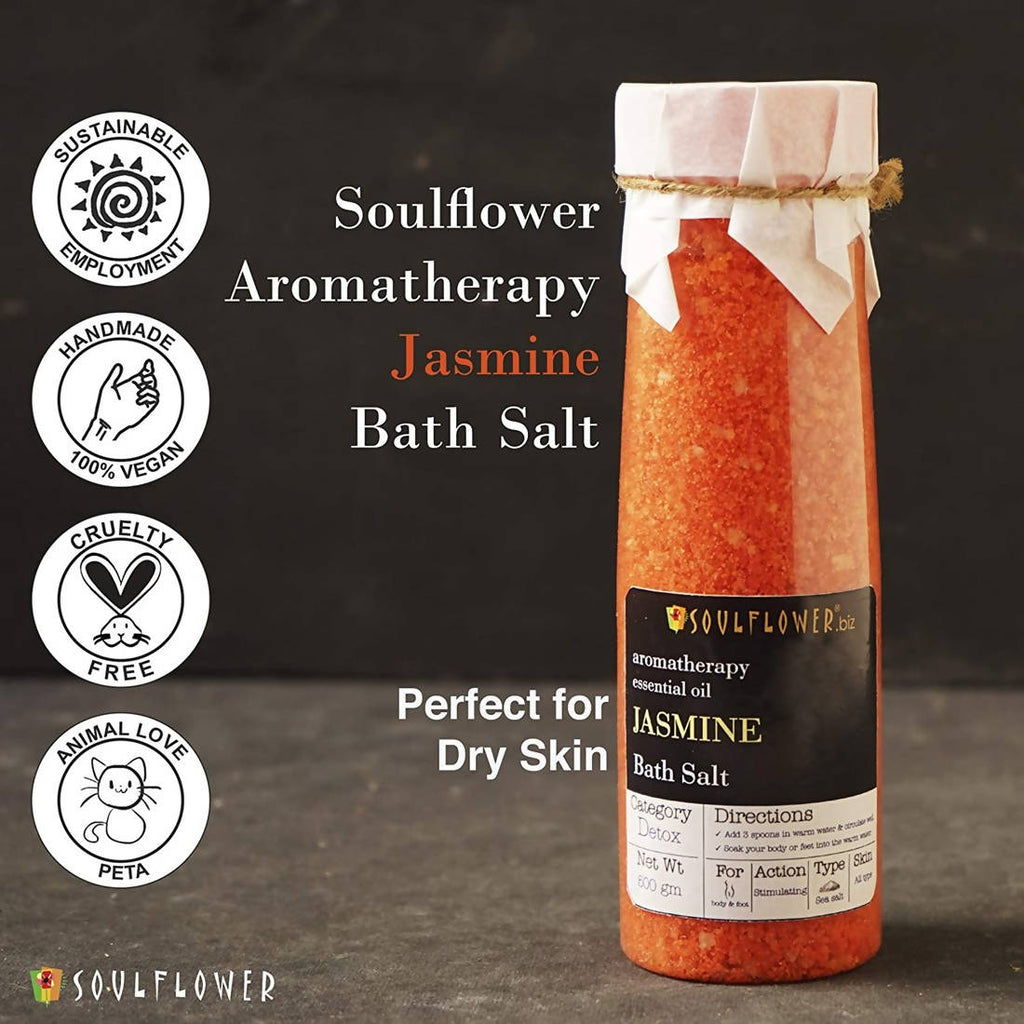Soulflower Aromatherapy Essential Oil Jasmine Bath Salt