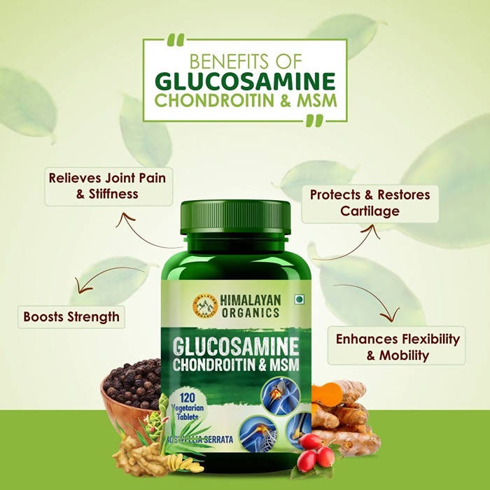 Himalayan Organics Glucosamine Chondroitin & MSM Boswellia Serrata: 