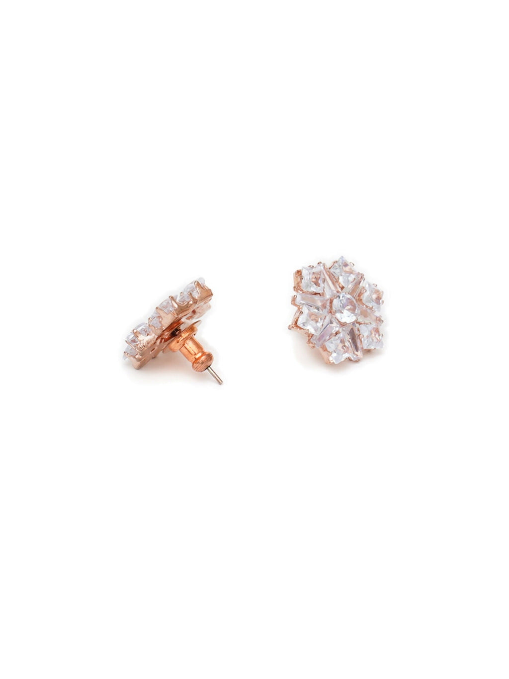 stone stud (Rose gold) - Ruby Raang - Distacart