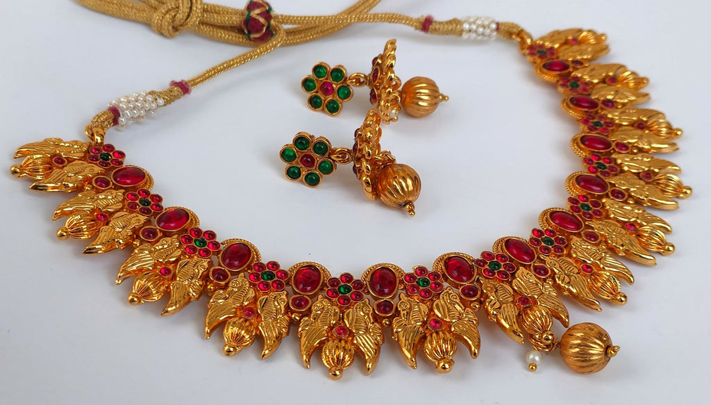 Kemp Peacock Multicolor Necklace Set - Distacart