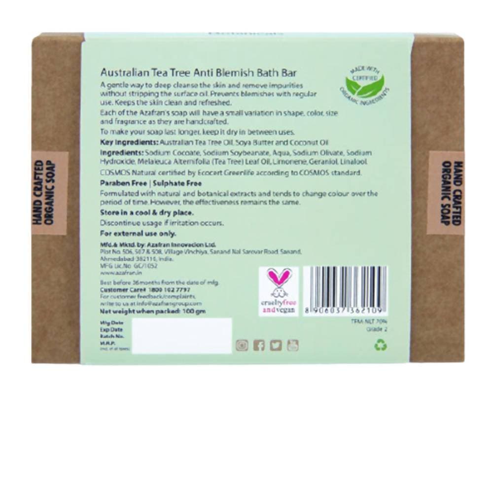 Azafran Active Botanicals Australian Tea Tree Anti-Blemish Bath Bar