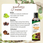 Globus Naturals Amla Reetha Shikakai Shampoo
