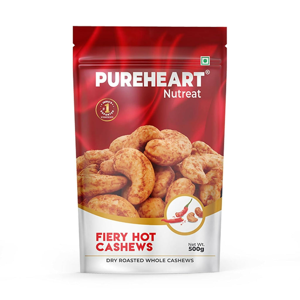 Pureheart Nutreat Fiery Hot Cashews - Distacart