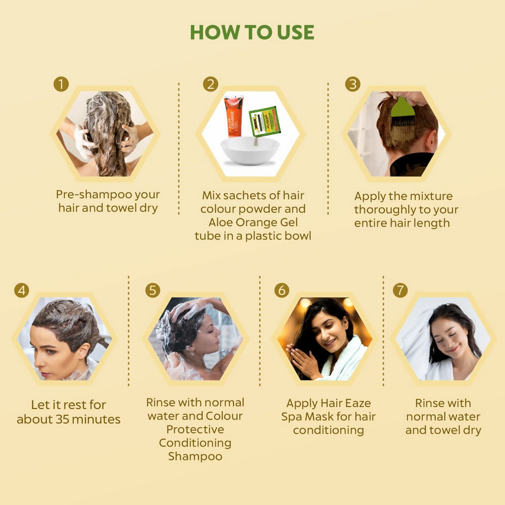 Indus Valley Damage-Free Gel Hair Color- Dark Brown - Distacart