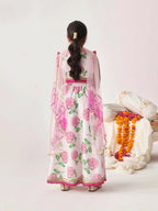 Joban Fashion Girl's Pink & White Color Lehenga Choli