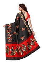 Vamika Black Kalamkari With Jhalar Khadi Latest Silk Saree - Distacart
