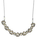 Women's Rhodium-Plated Necklace - Ruby Raang - Distacart