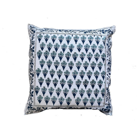 The Decor Nook Tulip Print With Grey Border Cushion Cover